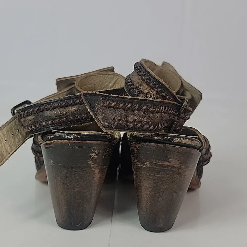 Freebird By Steven Crowe distressed Leather Women's Ankle‎ Boots